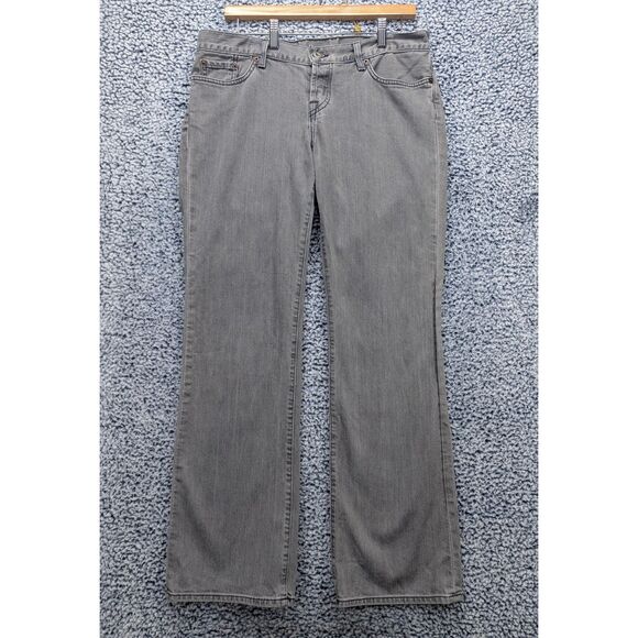 Y2K Lucky Brand Sweet Dream Jeans Size 14 Low Rise Bootcut Flare Denim VTG Gray - Picture 1 of 14